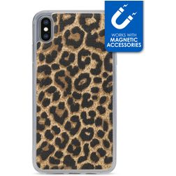 My Style Magneta Coque iPhone XS Max Coque arrière en TPU Souple - Leopard