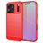 Mobigear Brushed Slim iPhone 18 Pro TPU souple Coque arrière - Rouge