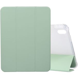 Mobigear Tri-Fold Gel Coque iPad 11 (2025) Etui en TPU,Similicuir + Porte-crayon - Vert