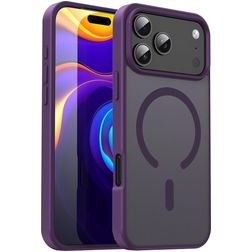 Mobigear Shockproof Coque iPhone 17 Pro Max MagSafe Coque arrière Rigide - Crystal Purple