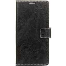 Mobigear Basic Housse OPPO A7 Etui Porte-Monnaie - Noir