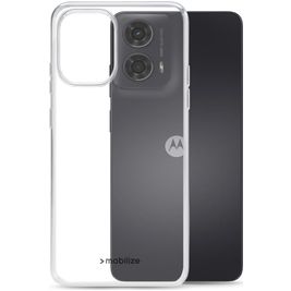Mobilize Gelly Coque Transparente Motorola Moto G24 Coque arrière en TPU Souple - Transparent
