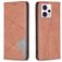 Mobigear Rhombus Slim Housse Motorola Moto G23 Etui - Marron