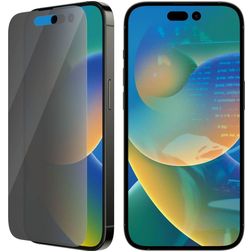 PanzerGlass Classic Fit iPhone 14 Pro Verre trempé Protection d'écran Confidentialité - Compatible Coque