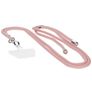 Mobiparts Phonecord - Cordon de téléphone universel ajustable - Soft Salmon