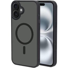 Mobiparts Hardcover Coque iPhone 16 Plus MagSafe Coque arrière Rigide - Satin Black