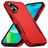 Mobigear Heavy Armor Coque iPhone 16 Coque arrière Rigide Anti-Chocs - Rouge