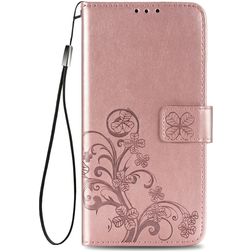 Mobigear Clover Housse Samsung Galaxy A52 Etui Porte-Monnaie - Rose doré