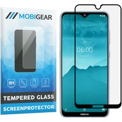 Mobigear Premium Nokia 7.2 Verre trempé Protection d'écran - Compatible Coque - Noir