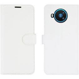Mobigear Classic Housse Nokia 8.3 Etui Porte-Monnaie - Blanc
