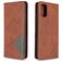 Mobigear Rhombus Slim Samsung Galaxy A41 Étui - Marron