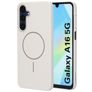 Mobiparts Slim Line Coque Samsung Galaxy A16 MagSafe Coque arrière Rigide - Off White