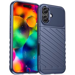 Mobigear Groove Coque iPhone 17 Coque arrière en TPU Souple - Bleu