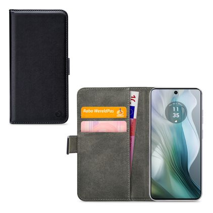 Mobilize Classic Gelly Wallet Housse Motorola Moto E14 Etui Porte-Monnaie - Noir