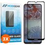Mobigear Premium Nokia G10 Verre trempé Protection d'écran - Compatible Coque - Noir (Lot de 3)