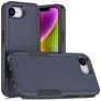 Mobigear Heavy Armor Coque iPhone 16e Coque arrière Rigide Anti-Chocs - Dark Blue