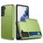 Mobigear Card Coque Samsung Galaxy S21 Plus Coque arrière Rigide Anti-Chocs avec Porte-Cartes - Vert
