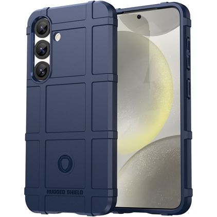 Mobigear Rugged Shield Coque Samsung Galaxy S25 Plus Coque arrière en TPU Souple Anti-Chocs - Bleu