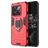 Mobigear Armor Ring Coque OnePlus 10T Coque arrière Rigide Anti-Chocs avec Anneau-Support - Rouge