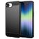 Mobigear Brushed Slim iPhone 16e TPU souple Coque arrière - Noir