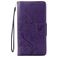 Mobigear Flowers Housse iPhone 8 Etui Porte-Monnaie - Violet