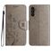 Mobigear Flowers Housse Samsung Galaxy A36 Etui Porte-Monnaie - Gris