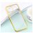 Mobigear Royal Coque iPhone 12 Pro Max Coque arrière en TPU Souple - Transparent / Or