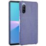 Mobigear Croco Coque Sony Xperia 10 III Coque arrière Rigide - Bleu