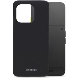 Mobilize Rubber Gelly Coque Fairphone 6 Coque arrière en TPU Souple - Noir