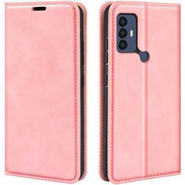 Mobigear Retro Slim Housse TCL 305 Etui Porte-Monnaie - Rose