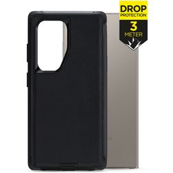 Mobilize Defender Samsung Galaxy S24 Ultra Plastique rigide Coque arrière Antichoc - Noir