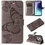 Mobigear Butterfly Xiaomi Redmi 14C Étui Portefeuille - Gris