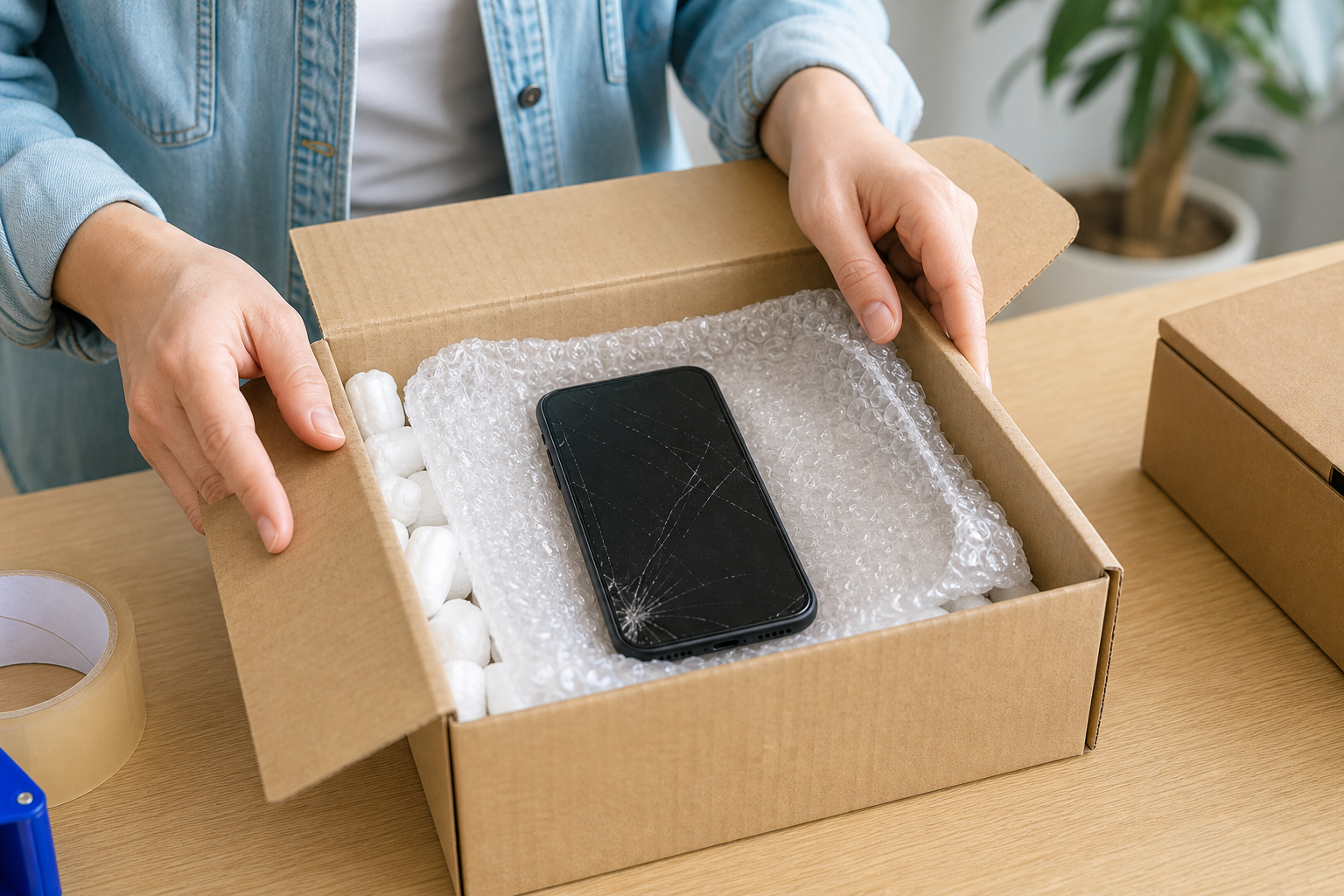 Comment envoyer un téléphone endommagé en toute sécurité ?