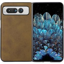 Mobigear Excellent Google Pixel Fold Plastique rigide Coque arrière - Marron