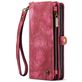 Caseme 008 Housse iPhone 14 Etui avec Coque Détachable Porte-Monnaie - Rouge