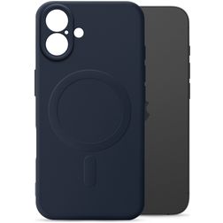 My Style Protective Flex Coque iPhone 16 Plus MagSafe Coque arrière en TPU Souple - Bleu Marin