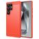 Mobigear Brushed Slim Coque Samsung Galaxy S25 Ultra Coque arrière en TPU Souple - Rouge
