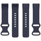 Mobigear Sport Dual Bracelet Silicone Fitbit Charge 5 Fermeture à clou et passant - Dark Blue