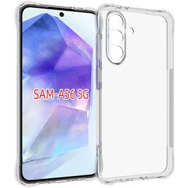 Mobigear Cushion Coque Transparente Samsung Galaxy A56 Coque arrière en TPU Souple - Transparent