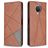 Mobigear Rhombus Slim Housse Nokia G10 Etui - Marron