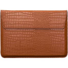 Mobigear Envelope Croco Pochette Ordinateur portable (max 23 cm x 33 cm) Housse ordinateur - Marron