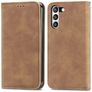 Mobigear Retro Slim Housse Samsung Galaxy S21 FE Etui Porte-Monnaie - Marron