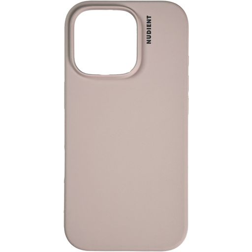 Nudient Base Coque iPhone 16 Pro Max Coque arrière en Silicone - Stone Beige