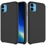 Mobigear Rubber Touch Coque iPhone 11 Coque arrière en Silicone - Noir