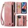 Caseme 008 Housse iPhone 14 Etui avec Coque Détachable Porte-Monnaie - Rose
