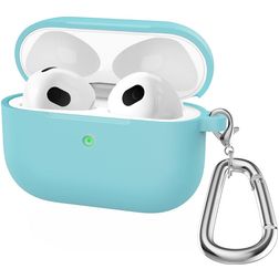 Mobigear Classic Coque Apple AirPods 3 Coque en Silicone Souple - Emerald Green