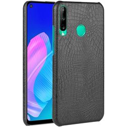 Mobigear Croco Coque Huawei P40 Lite E Coque arrière Rigide - Noir