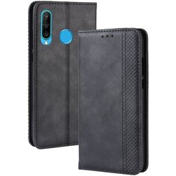 Mobigear Sensation Housse Huawei P Smart Plus (2019) Etui Porte-Monnaie - Noir