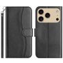 Mobigear S Line Housse iPhone 17 Pro Max Etui Porte-Monnaie - Noir