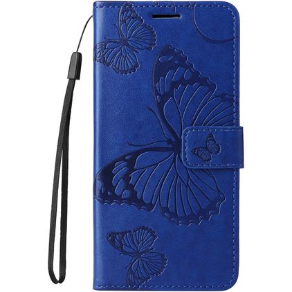 Mobigear Butterfly Housse HONOR 200 Lite Etui Porte-Monnaie - Bleu